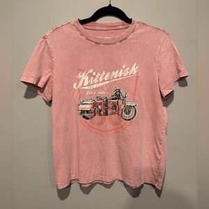 💕3/$25💕 Kittenish Distressed Motorcycle T-shirt